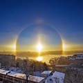 Espectacular halo solar en Estocolmo
