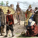 Samoset, el primer nativo que contactó con los peregrinos del Mayflower, les sorprendió porque ya hablaba inglés Samoset, el primer nativo que contactó con los peregrinos del Mayflower, les sorprendió porque ya hablaba inglés