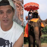 Frank Cuesta se la juega al denunciar el horror tras el turismo de elefantes en Tailandia Frank Cuesta se la juega al denunciar el horror tras el turismo de elefantes en Tailandia