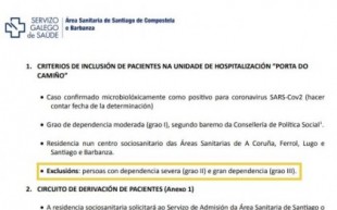 La Xunta ordenó no hospitalizar ancianos dependientes de las residencias