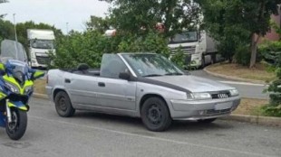 La policía francesa detiene un Citroën Xantia ¡cabrio!