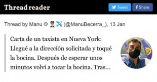 Carta de un taxista en Nueva York
