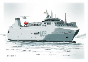 Primera misión del BTLET Ysabel (A-06) como buque militar