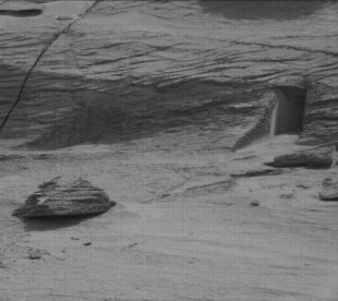 Imagen tomada por la camara de abordo del Mars Rover Curiosity