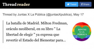 La batalla de Madrid. El programa de Milton Friedman para 'cargarse' los servicios públicos