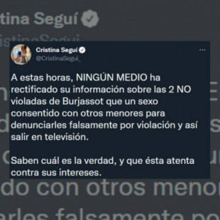 Cristina Seguí difunde imágenes de las menores presuntamente violadas en Burjassot