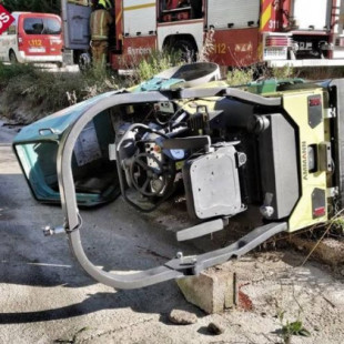 Fallece un conductor de apisonadora tras quedar atrapado por la cabeza y el cuello