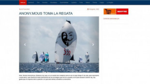 Anonymous ataca la web de la Copa del Rey de vela: «Lo siento mucho, me he equivocado y no volverá a pasar»