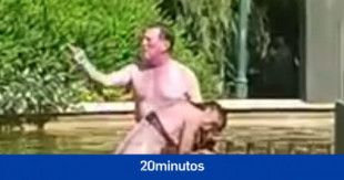Brutal agresión en una fuente de Valencia: intenta ahogar a una mujer semidesnuda mientras los transeúntes le aplacan a golpes