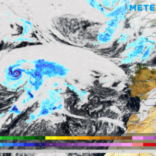 Nuestro modelo prevé un ciclón con rasgos tropicales "cerca" de España