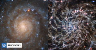 "Hubble vs James Webb": NASA apuntó a la misma galaxia con ambos telescopios y este fue el resultado
