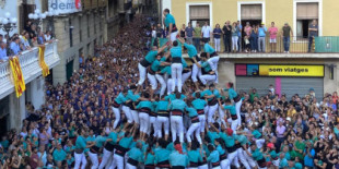 Los Castellers de Vilafranca cargan un pilar nunca visto