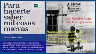En 1941, los hermanos Galán y Ferrer, de 7 y 5 años, murieron envenenados tras volver del comedor de auxilio social franquista, en Argamasilla de Calatrava (Ciudad Real)
