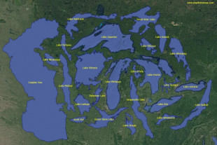 Los lagos más grandes del planeta, comparados en un detallado gráfico