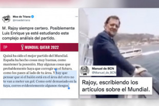 &quot;Mariano, 12 años. Tema libre&quot;: cachondeo con la última columna de Rajoy sobre el Mundial de Catar
