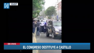 Así fue interceptado el auto de Pedro Castillo en plena vía pública
