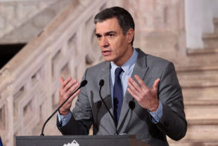 El presidente del Gobierno, Pedro Sánchez, anuncia un centro de inteligencia de la Nueva Economía de la Lengua